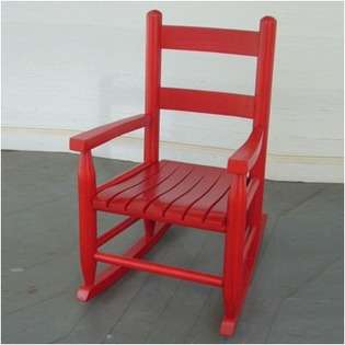Dixie Seating Child Rocking Chair   Finish Red 