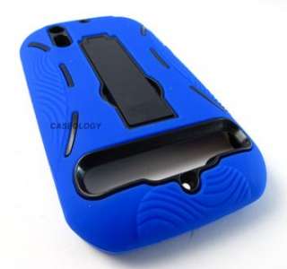 BLUE IMPACT HARD CASE COVER FOR MOTOROLA PHOTON 4G ELECTRIFY PHONE 