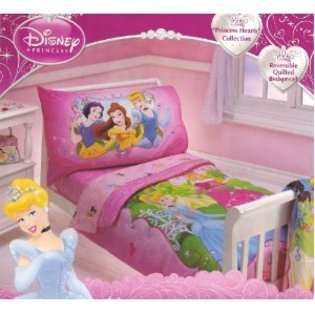   Piece Toddler Bedding Set Princess Hearts Collection 