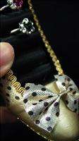 Mini High Heel Shoe Ring Jewelry Display Holder Gold  