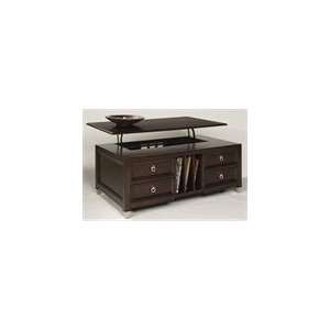   Darien Lift Top Cocktail Table with Burnt Amber Finish