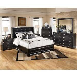 Ashley Furniture Diana Upholstered Wing Bedroom Set (Queen 