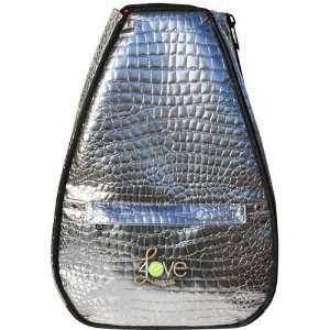  40 Love Courture Silver Croc Tennis Backpack Sports 