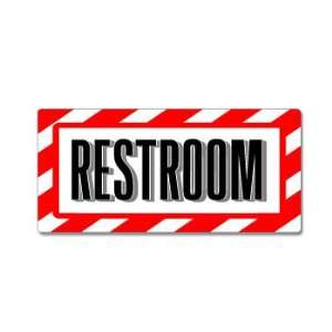 Restroom Sign   Alert Warning   Window Business Sticker