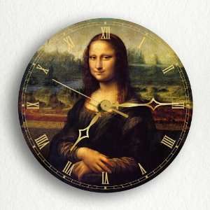 Mona Lisa Leonardo da Vinci 8 Silent Wall Clock 