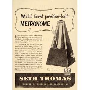   Metronome de Maelzel Thomaston   Original Print Ad