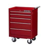 Extreme Tools 26 5 Drawer Professional Roller Cabinet in Red at  