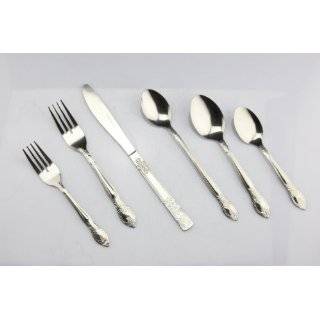 Unica Flatware Collection Wan 48 Piece Stainless Steel 18/0 Vibro 