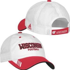 Adidas Wisconsin Badgers Coachs Mesh Back Slouch Hat One Size Fits 