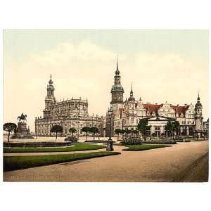  and Royal Castle, Altstadt, Dresden, Saxony, Germany