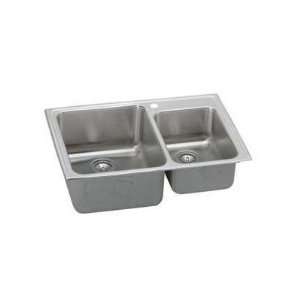  37 7/8 In Stainless Steel Drop In Double Bowl Kitchen Sink 