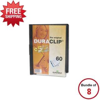 Durable Vinyl DuraClip Report Cover w/Clip   DBL221401   8 Item Bundle 
