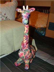 NWT, Joan Baker Porcelain Poppy Pattern Giraffe  