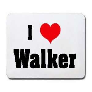  I Love/Heart Walker Mousepad