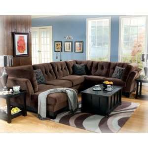 Peyton   Espresso Sectional 