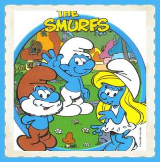 THE SMURFS EDIBLE Edible Image® CAKE PARTY DECORATION  