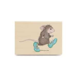    House Mouse Wood Mounted Rubber Stamp Big Foot Electronics
