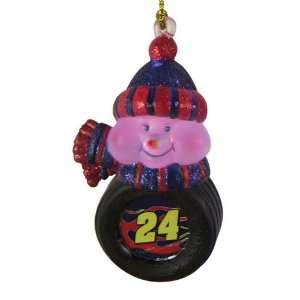  BSS   Jeff Gordon NASCAR Light Up Acrylic Snowman Ornament 