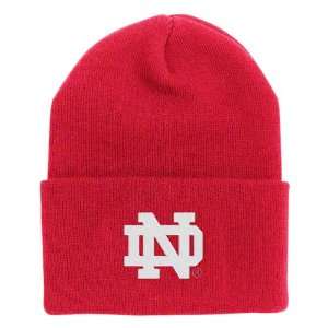  Notre Dame Fighting Irish Red adidas Cuffed Knit Hat 