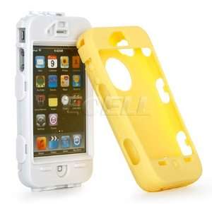 Ecell   YELLOW HYBRID TOUGH HARD SPORTS CASE FOR iPHONE 4 