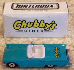 MATCHBOX ~ 1957 THUNDERBIRD ~ CHUBBYS DINER ~ 1/64  