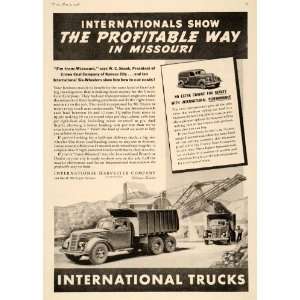  1938 Ad International Harvester Trucks W.C. Shank 
