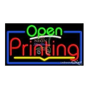 Printing Neon Sign 20 inch tall x 37 inch wide x 3.5 inch deep outdoor 