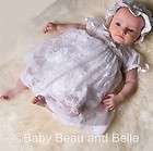 Baby Beau & Belle Louisa White Romper Dress