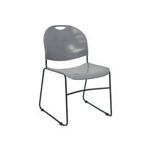Gray High Density Ultra Compact Stack Chair Stacks 40 High  