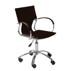   Chair (Brown/Chrome) (34 37H x 23W x 23D) Furniture & Decor