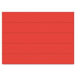  Dry Erase Magnetic Tape Strips Red 6 x 7/8 25/Pack 