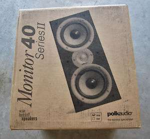 Polk Audio Monitor 40 Series II Speakers BLACK   PAIR  