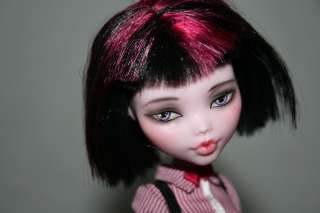 Custom Monster High Draculaura Doll OOAK Repaint Cute haircut and 