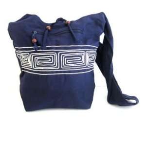  Cotton Shoulder Bag, Midnight Blue