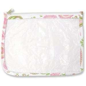  Clear Pouch w/ Binding in Paisley Print Baby
