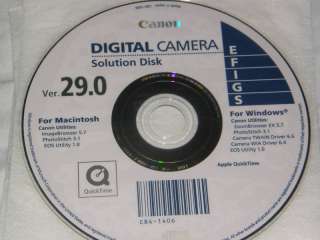 Canon Camera Solution Disk Software PowerShot ver 29.0  