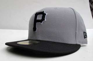 Pittsburgh Pirates Grey Black All Sz Cap Hat by New Era  