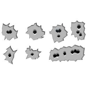 Brewster 258 75032C 10 Precut Bullet Hole Stickers, Various Sizes from 