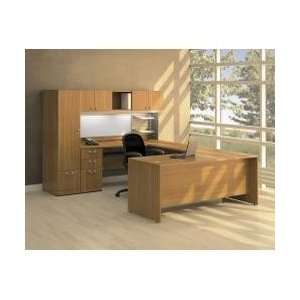  Modular Office Furniture Set 4   Quantum Modern Cherry 