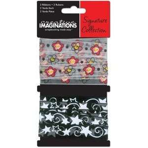  Signature Magic Sheer Glitter Ribbon Flowers & Stars 