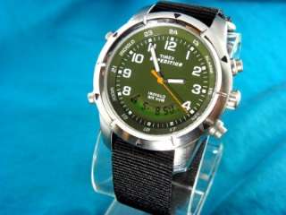 NEW TIMEX 42mm ALARM CHRONOGRAPH WATCH W/ DIVERS STRAP  