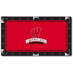 Wisconsin Badgers MVP 8 Ft. Worsted Wool Billiard Table Cloth  