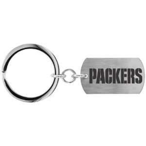  Stainless Steel NFL Football Green Bay Packers Keychain Jewelry