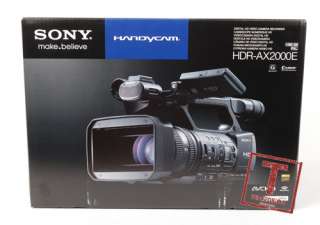 S2652 Sony HDR AX2000E PAL HDV Full HD Camcorder Black+Gifts+1Wty 