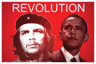 Barack Obama With Che Guevara Revolution Poster  