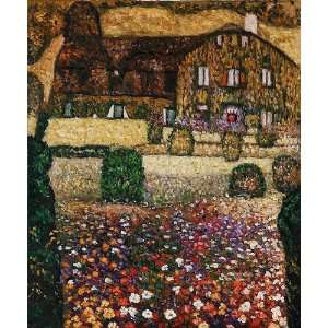 Oil Painting Country House by the Attersee Gustav Klimt Hand Painted 
