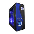 NEW Vantage Black Blue LED Mid Tower ATX Computer Case  