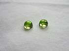 PERIDOT   6MM CABOCHONS   MATCHED FOR EARRINGS