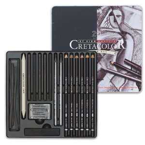  Cretacolor Black Box Tin Set Toys & Games