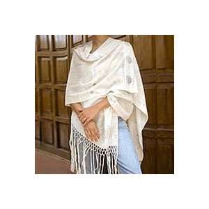  NOVICA Cotton shawl, Wheat Harvest
